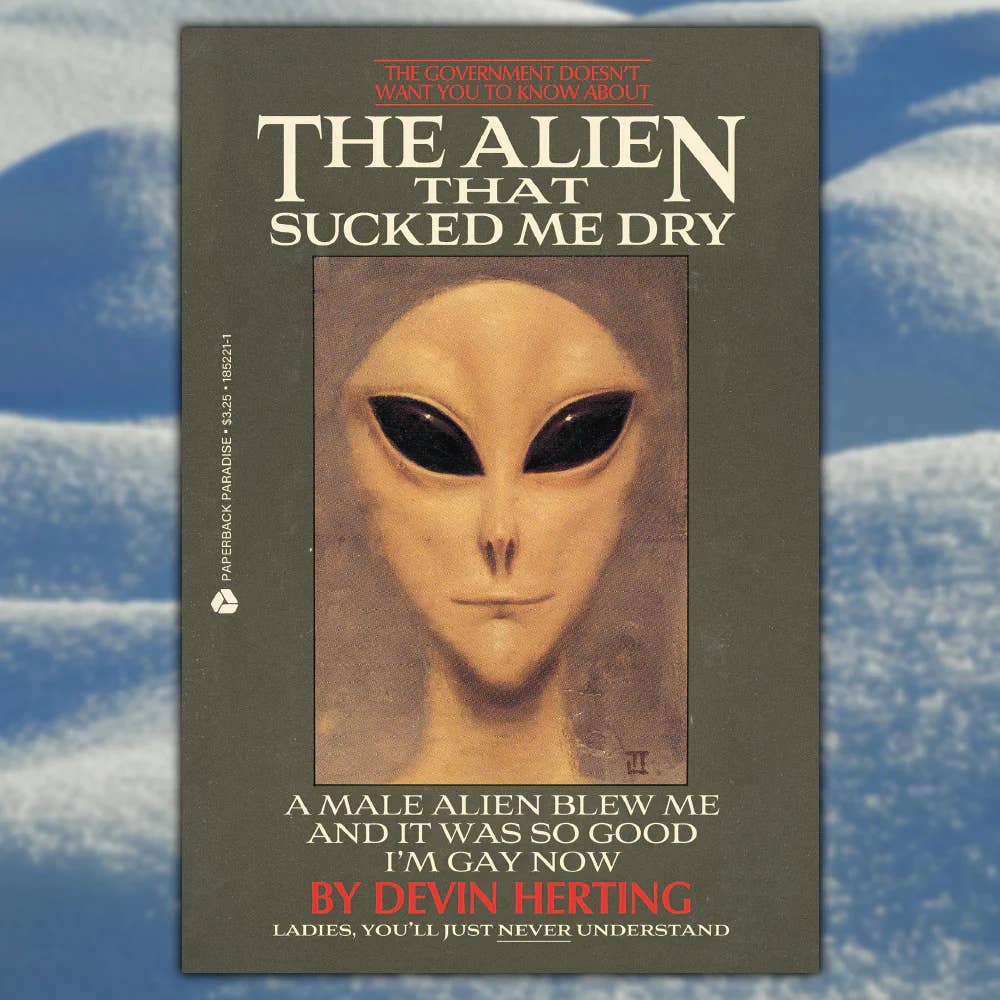 The Alien That Sucked Me Dry Postcard – World Famous Original