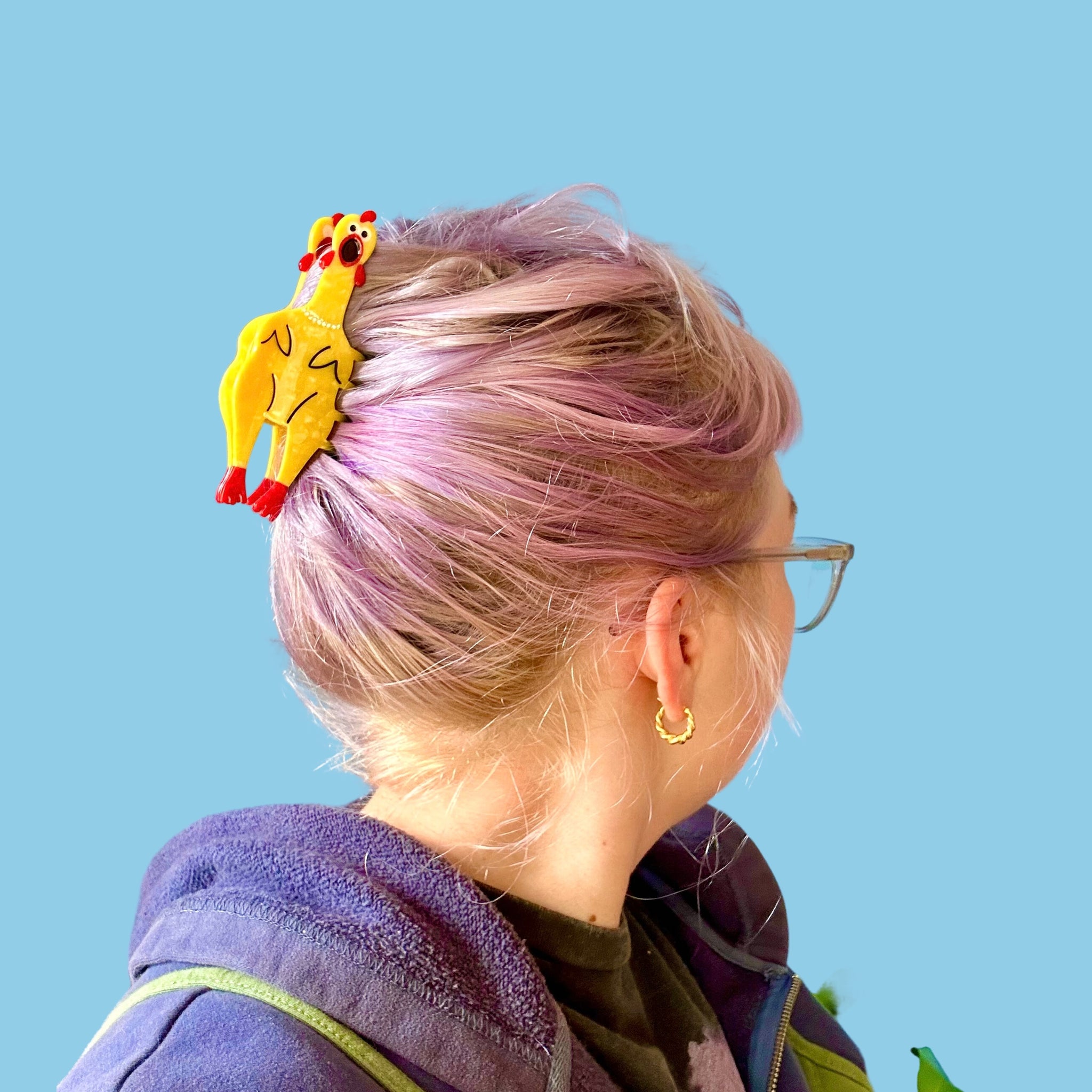 Chicken Themed Razor Rubber Chicken Hair Claw - World Famous Original