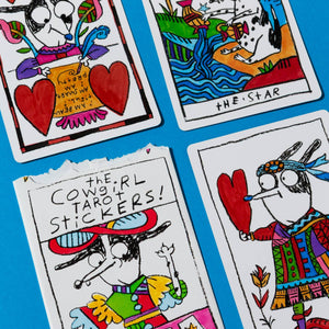 Cowgirl Tarot 3 Card Mini-Reading Sticker Pack!