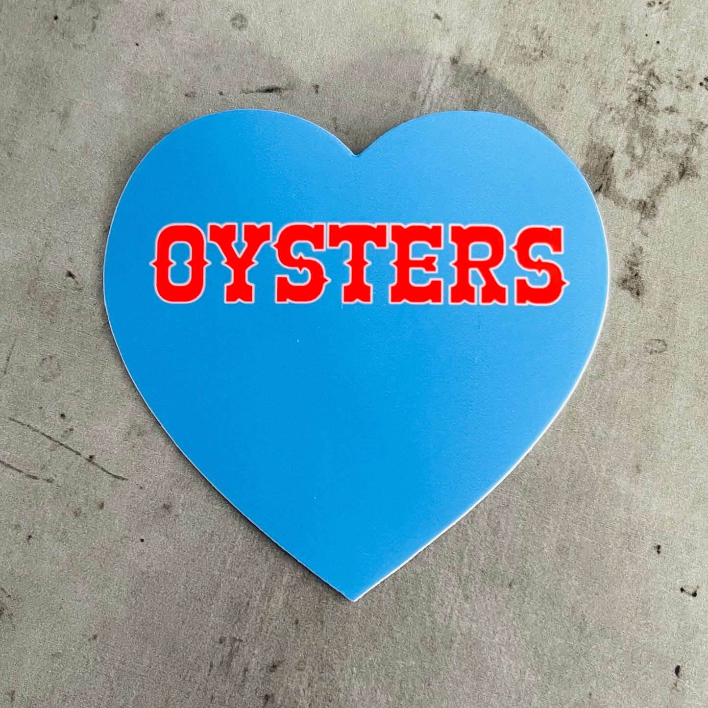 Oysters Heart Sticker
