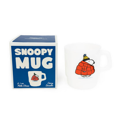 Snoopy Cozy Season - Milk Glass Mug