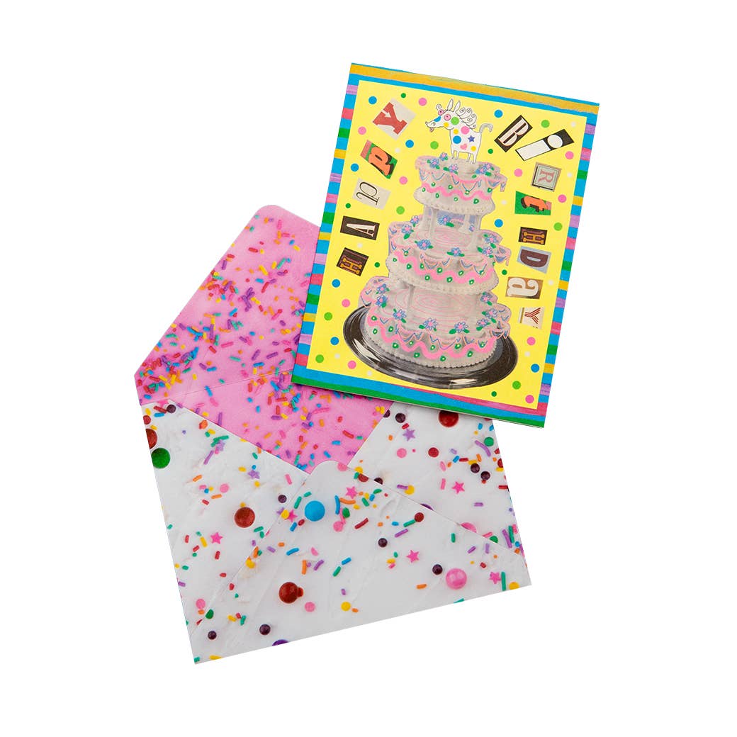 Happy Birthday Cake Card - Gentle Thrills