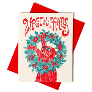 Wreck The Halls - Riso Christmas Card