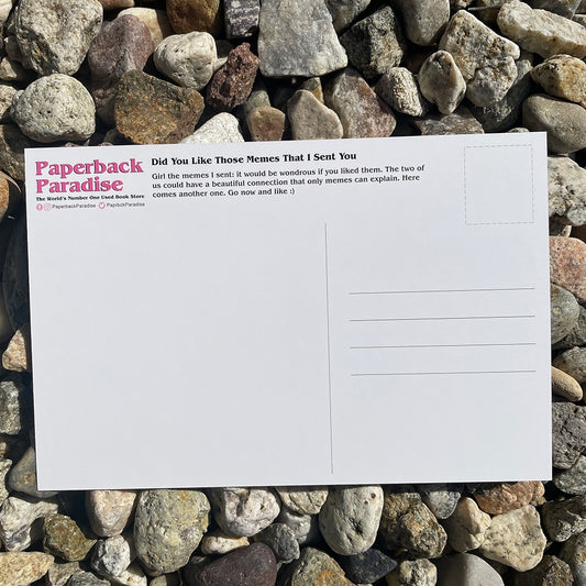 Did You Like Those Memes I Sent You? Postcard