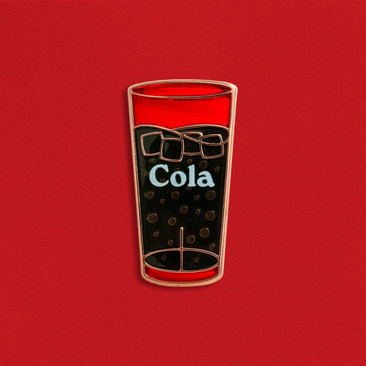 Red Cola Cup Enamel Pin