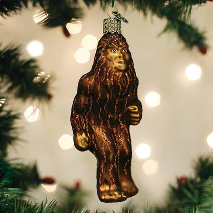 Sasquatch Glass Ornament
