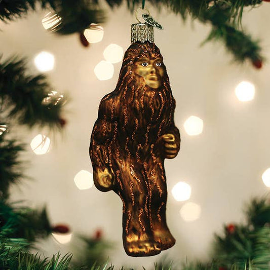 Sasquatch Glass Ornament