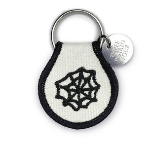 Spiderweb Embroidered Keychain