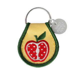 Apple Embroidered Keychain