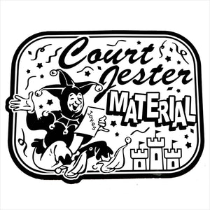 Court Jester Material Sticker