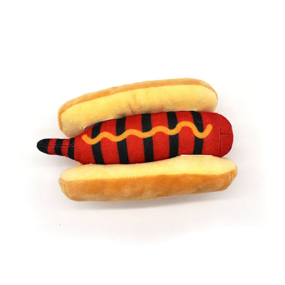 Hot Dog Puff Tiger Plush