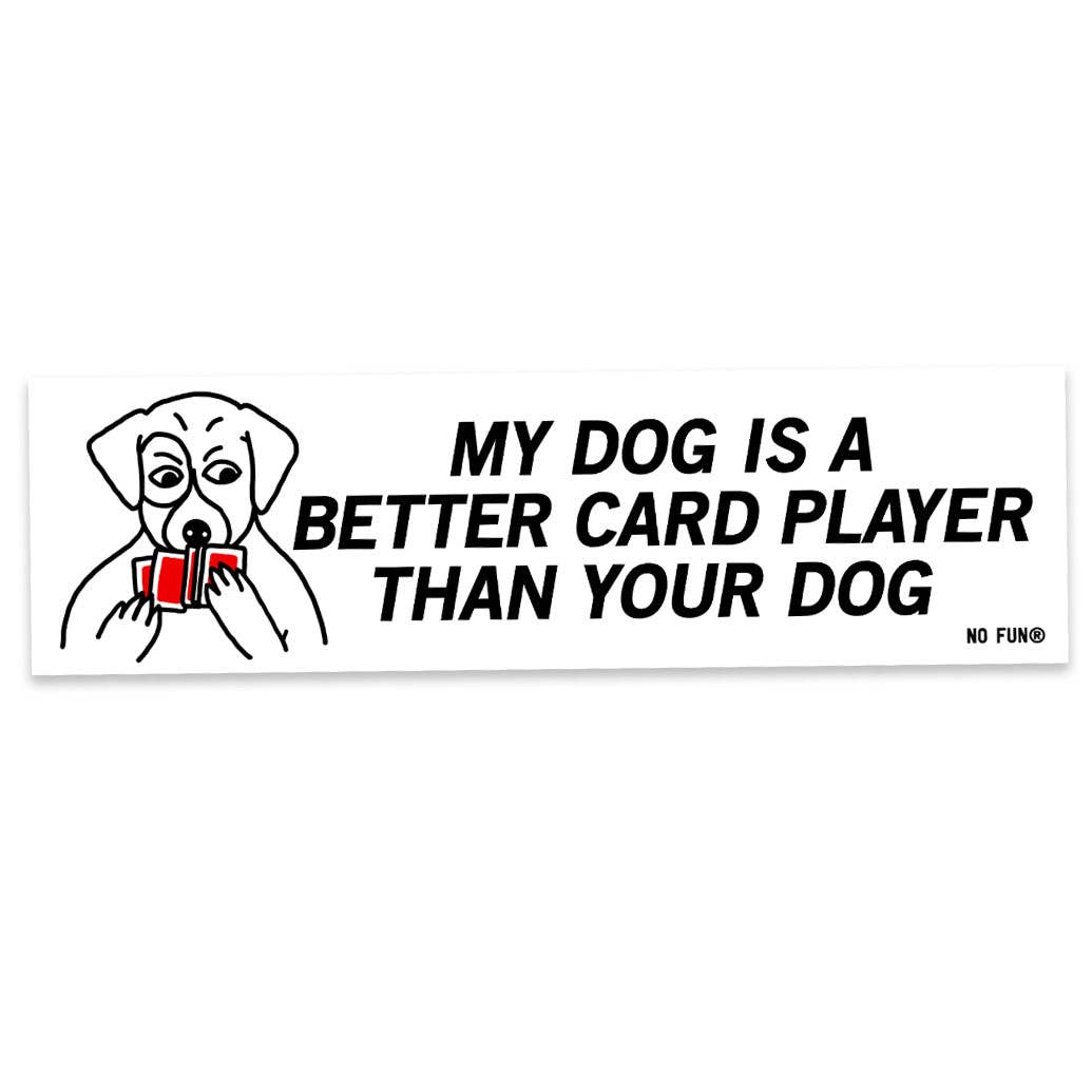 Poker Dogs Bumper Sticker