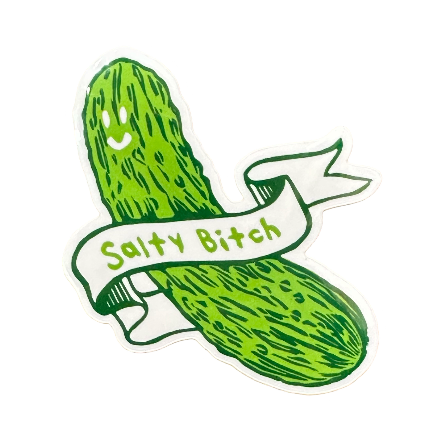 Salty Bitch Pickle Sticker
