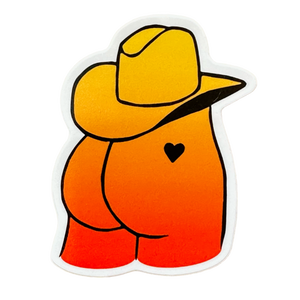 Cowboy Butt Sticker