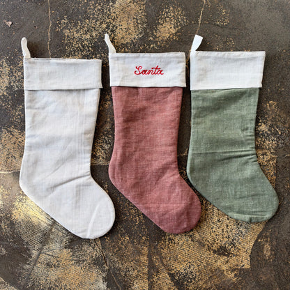 Custom Chainstitch Christmas Stocking