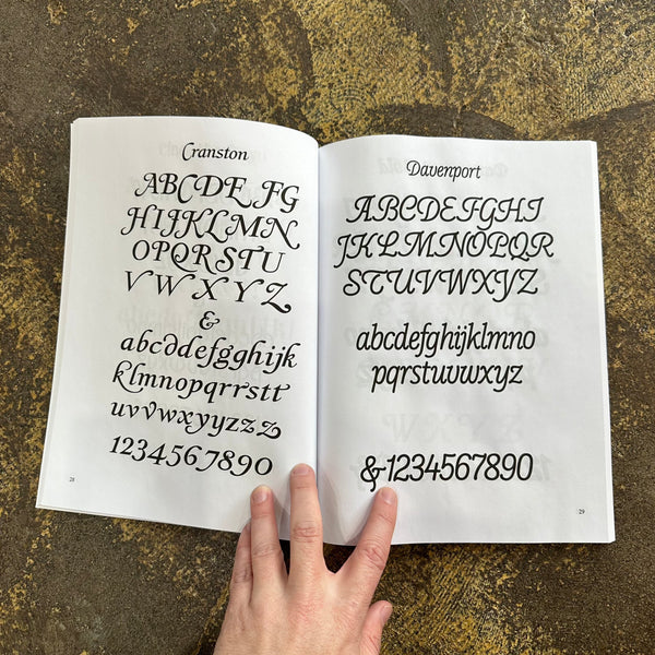 Swash Letter Alphabets 100 Complete Fonts Book - World Famous Original