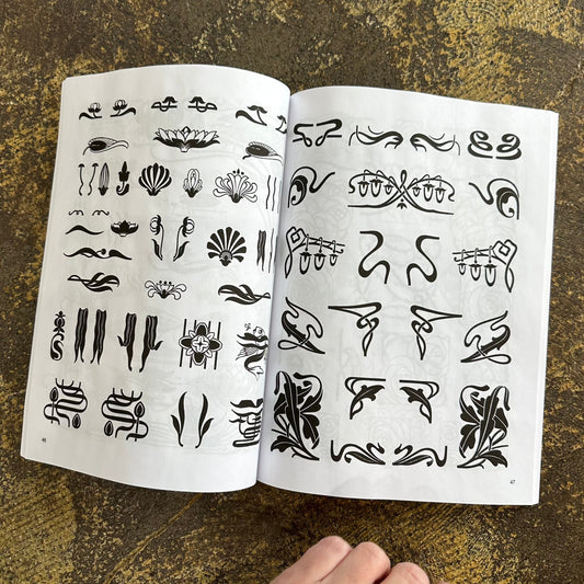 Art Nouveau Typographic Ornaments Book