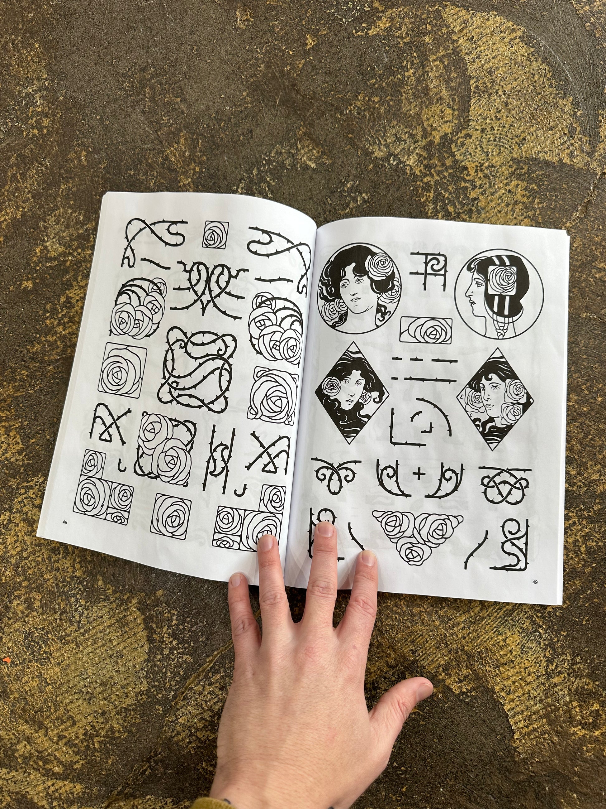 MONOTYPE ORNAMENTS 装飾 タイポグラフィ　洋書 デザイン資料 Monotype Ornament Prints — C.C. Stern Type Foundry