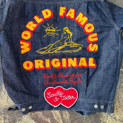 Custom Double Heart - 2 Name Patch