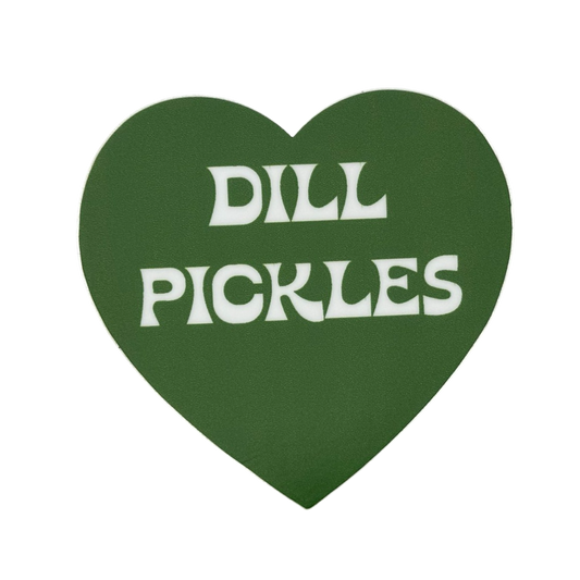 Dill Pickles Heart Sticker