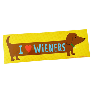 I Love Wieners - Bumper Sticker
