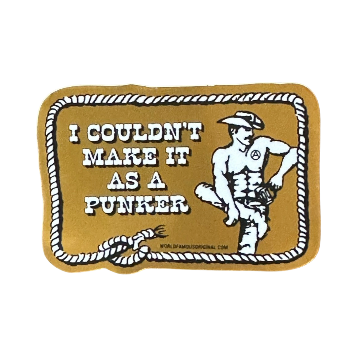 I Couldn't Make It As A Punker - Mirror Sticker