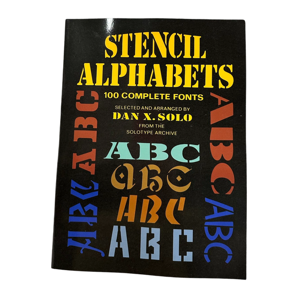 Stencil Alphabets Book World Famous Original