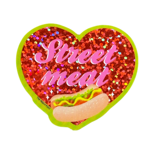 Street Meat Glitter Sticker