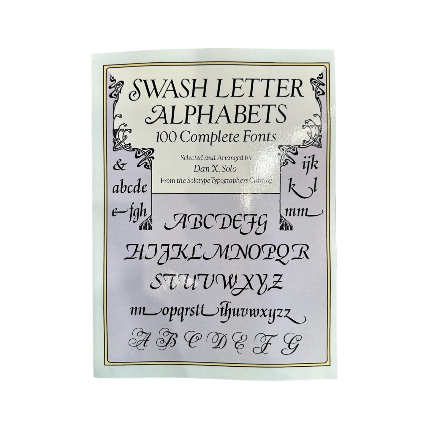 Swash Letter Alphabets 100 Complete Fonts Book
