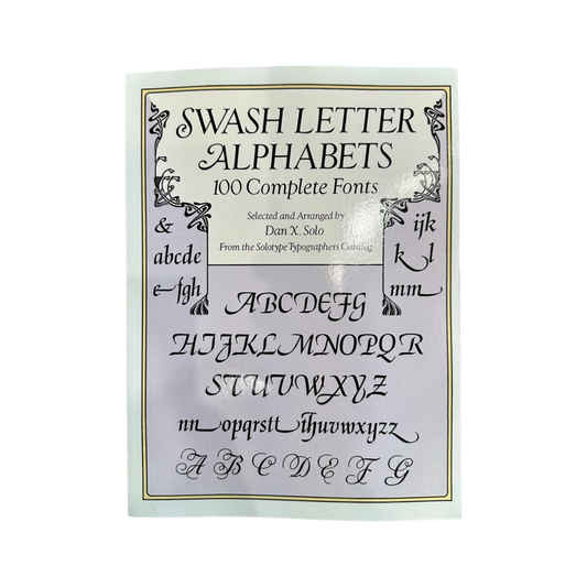 Swash Letter Alphabets 100 Complete Fonts Book