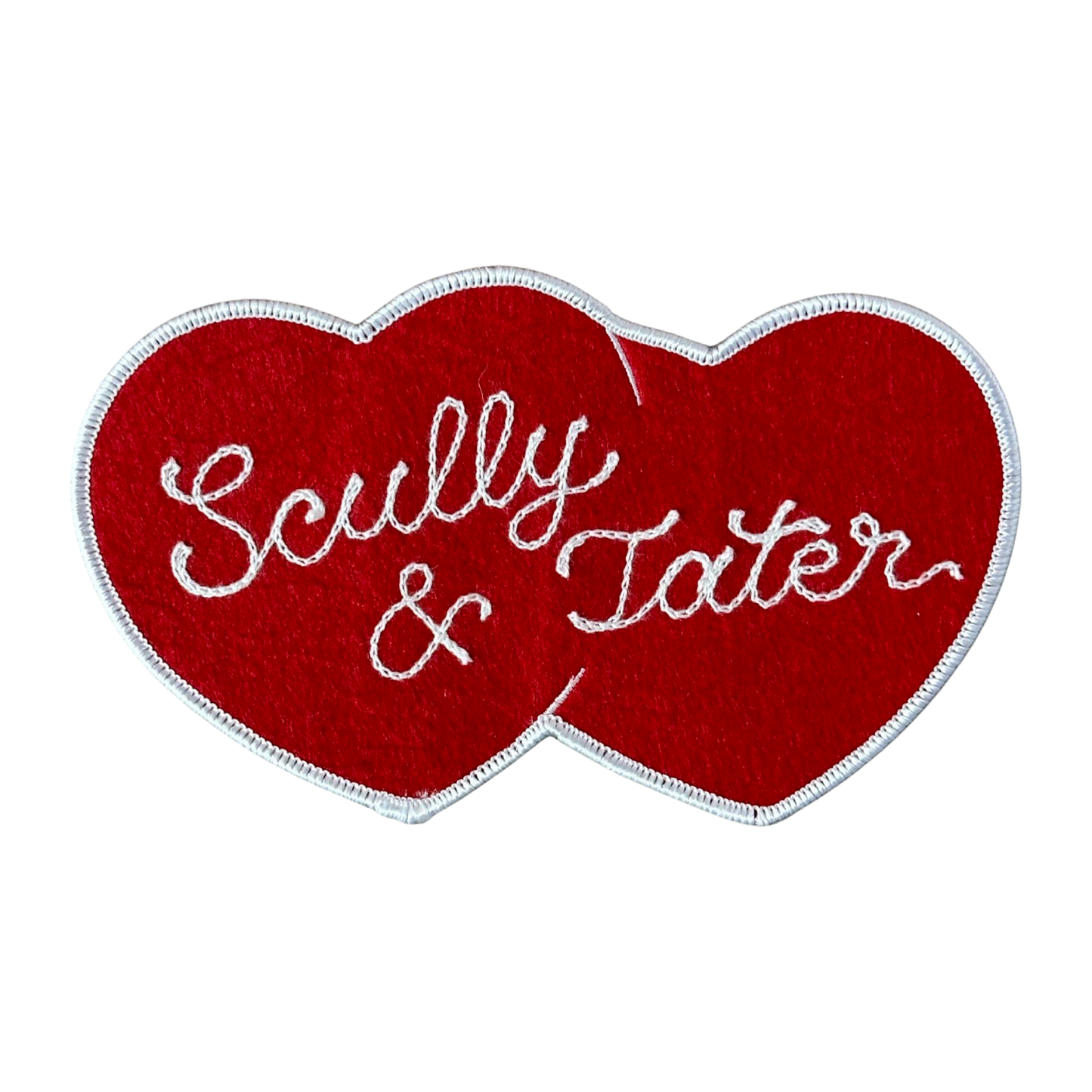 Custom Double Heart - 2 Name Patch
