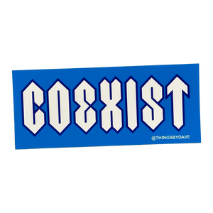 Cool Coexist Bumper Sticker