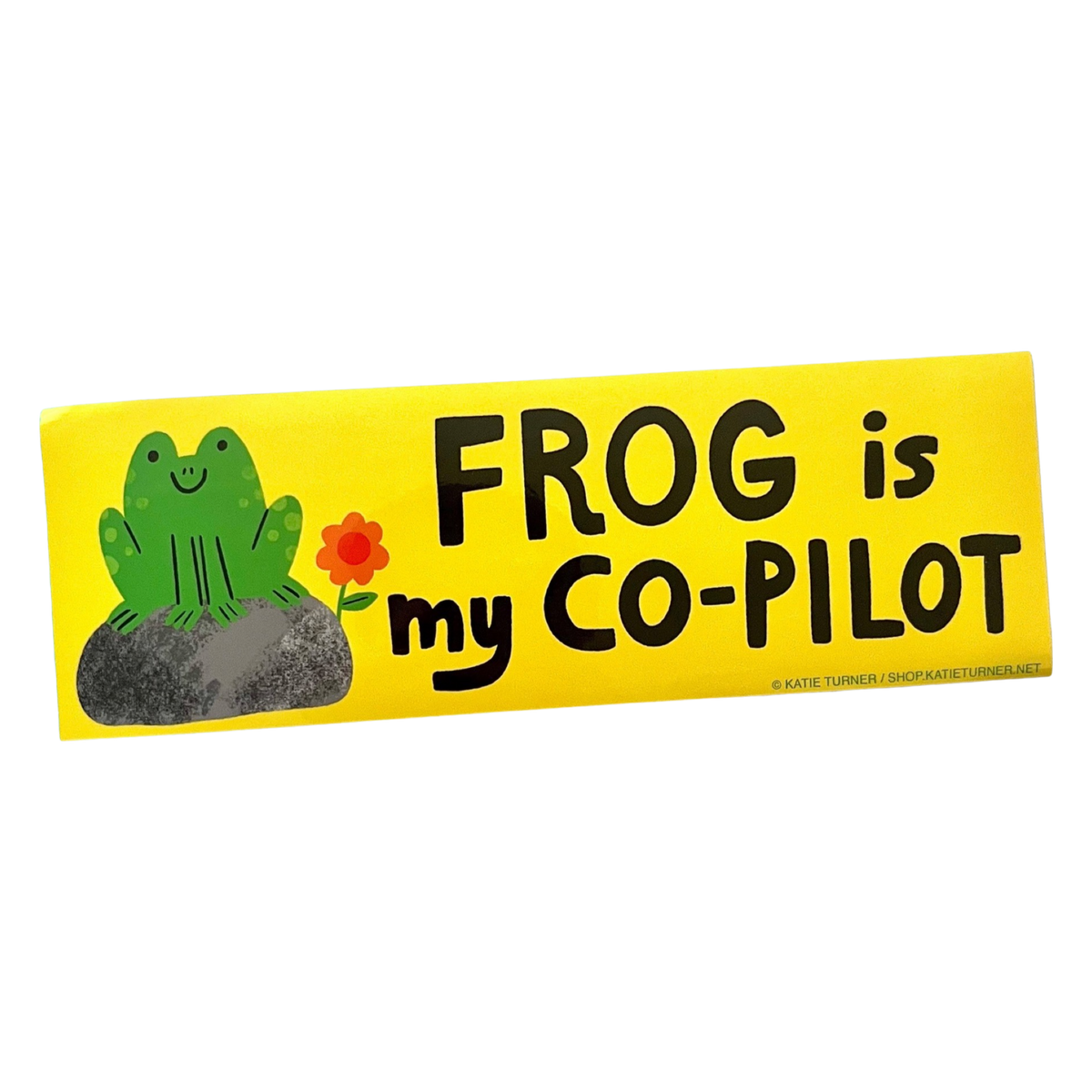Frog is my Co-Pilot Bumper Sticker