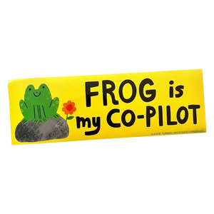 Frog is my Co-Pilot Bumper Sticker