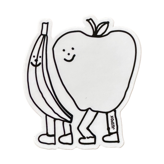 Apple and Banana Sticker