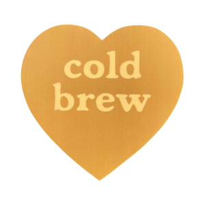 Cold Brew Heart Sticker