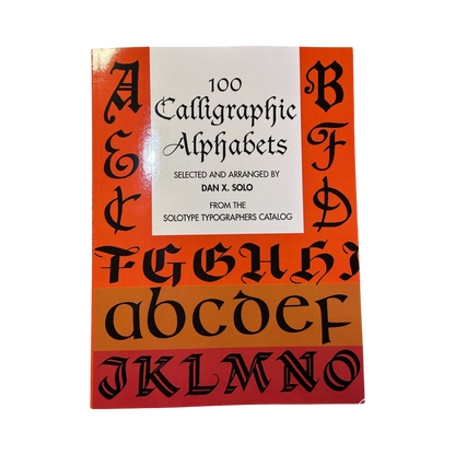 100 Calligraphic Alphabets Book