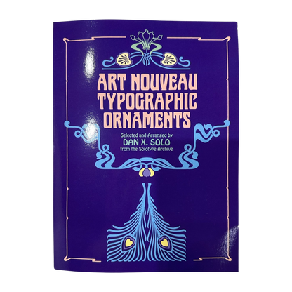 Art Nouveau Typographic Ornaments Book – World Famous Original