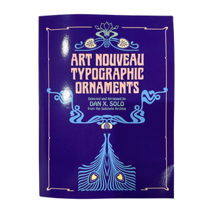 Art Nouveau Typographic Ornaments Book