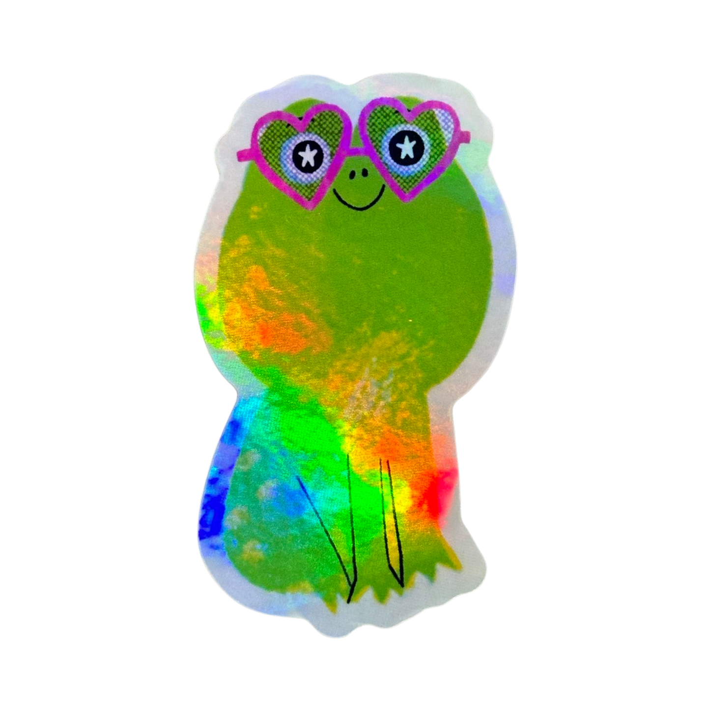 Holographic Froggy Sticker