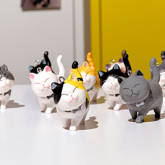 Best Friend Cat Figure Collectable Keyring Random Box