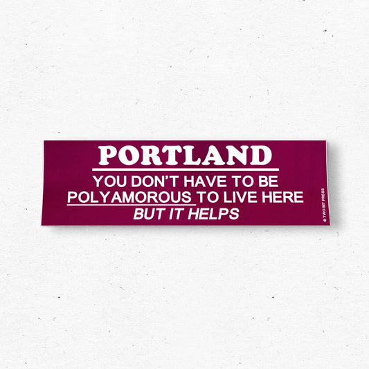 Portland Polyamorous Bumper Sticker