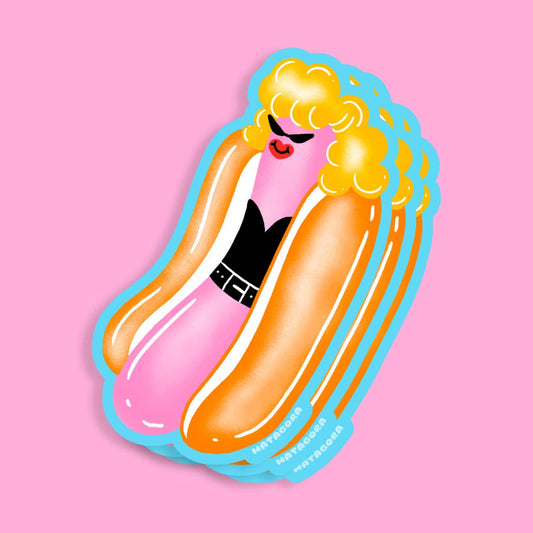 Bad Sandy Hot Dog Sticker