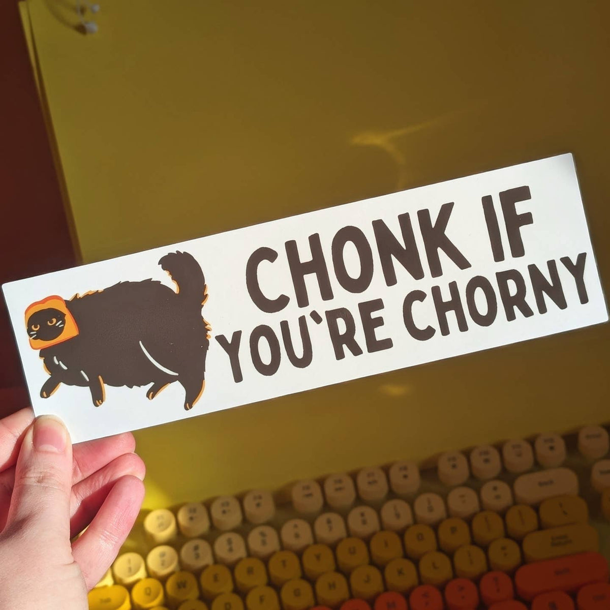 Chonk If You're Chorny Bumper Sticker
