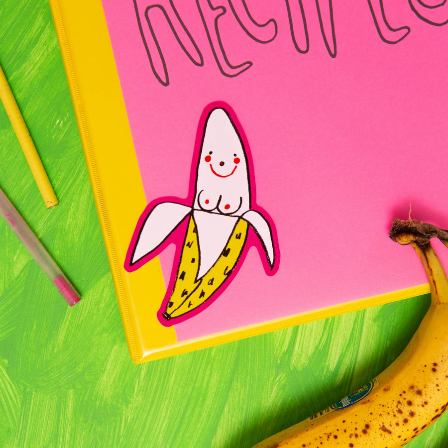 Titty Banana Sticker