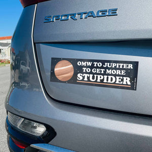 On My Way to Jupiter Bumper Sticker