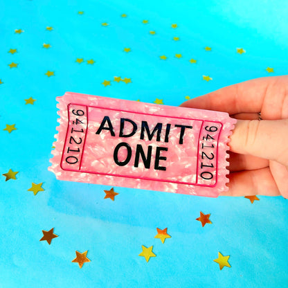 Admit One Ticket Hair Claw