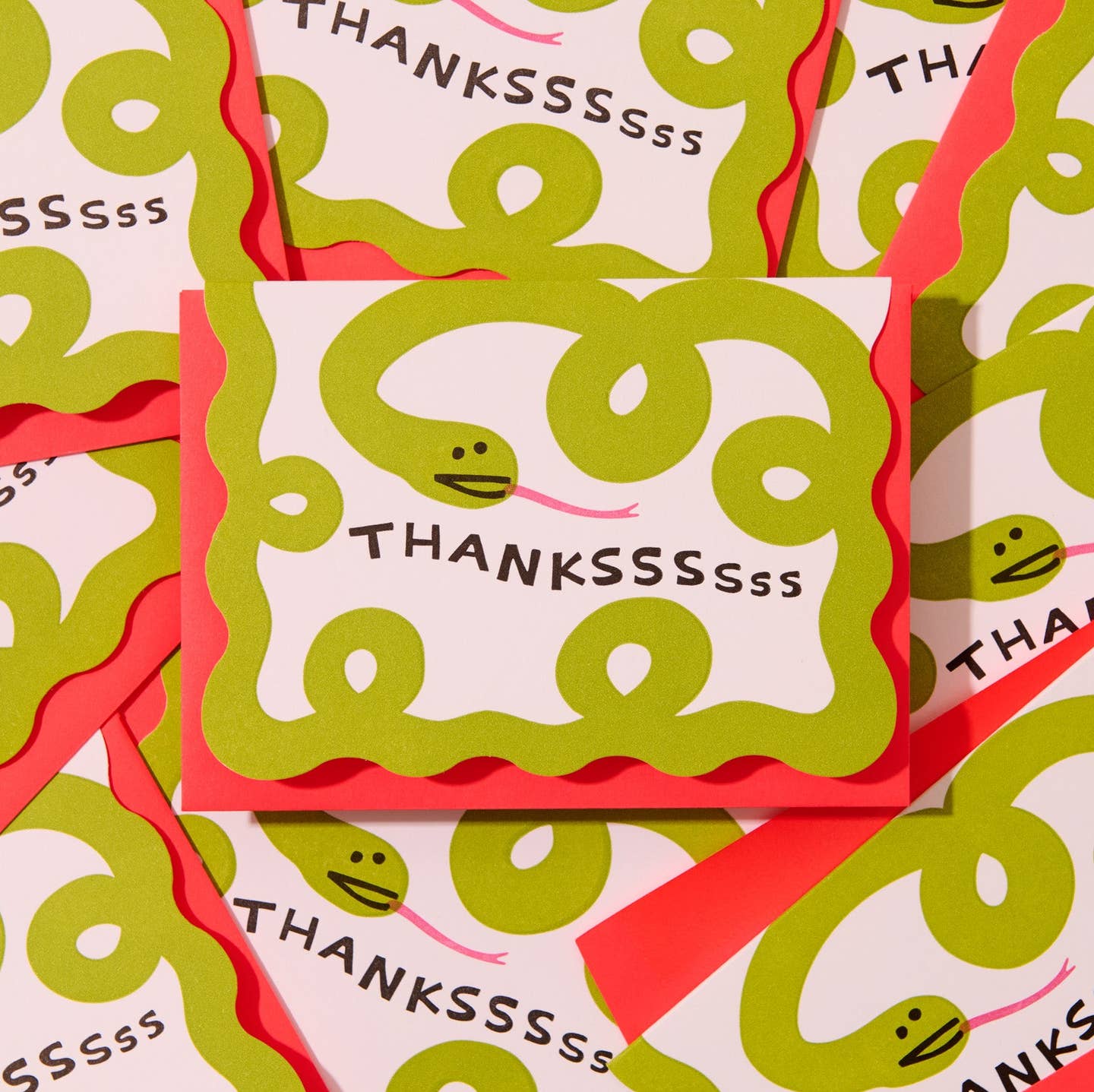 Thank You Cards Thankssss Snake Notecard Set of 10