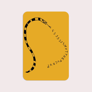 STFU Snake Sticker