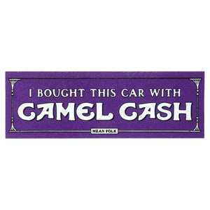 Camel Cash Bumper Sticker